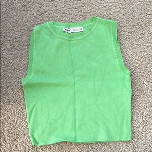 Zara Vibrant Green Tank Top